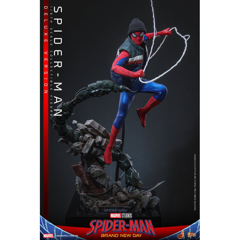 Hot Toys - Spider-Man Deluxe 1/6 Scale Figure MMS893 - Marvel's Spider-Man: Brand New Day