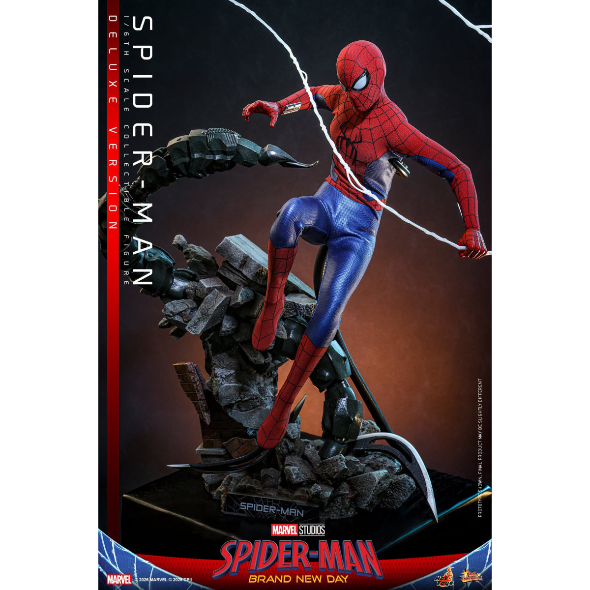 Hot Toys - Spider-Man Deluxe 1/6 Scale Figure MMS893 - Marvel's Spider-Man: Brand New Day
