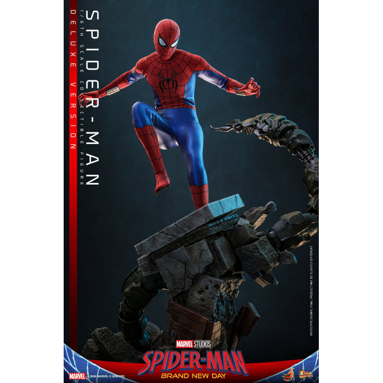 Hot Toys - Spider-Man Deluxe 1/6 Scale Figure MMS893 - Marvel's Spider-Man: Brand New Day