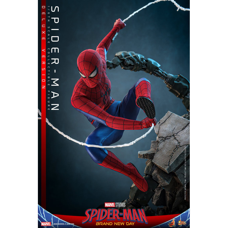 Hot Toys - Spider-Man Deluxe 1/6 Scale Figure MMS893 - Marvel's Spider-Man: Brand New Day