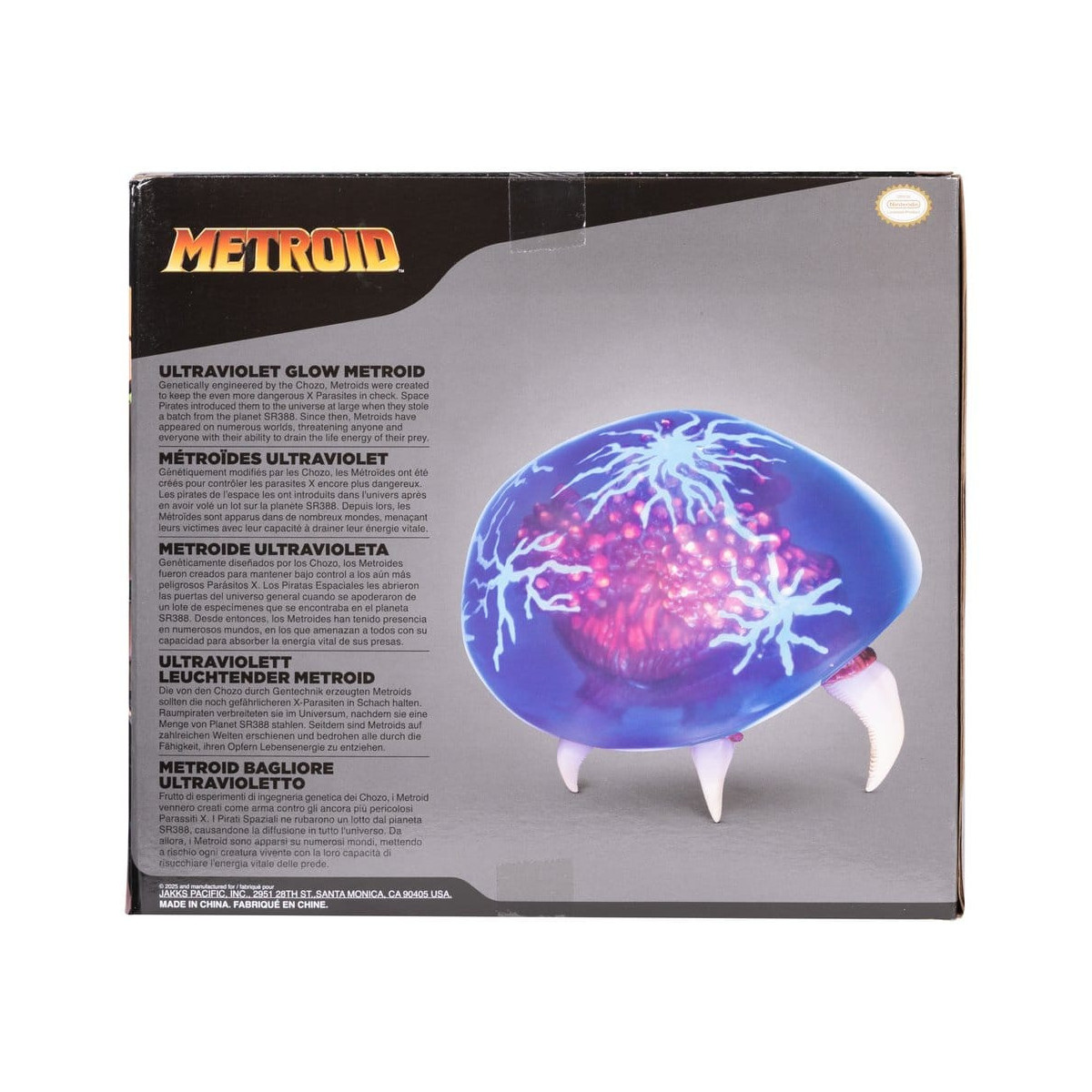 Jakks Pacific - World of Nintendo Metroid Prime - Metroid Ultraviolet Glow