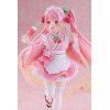 Taito AMP Fig - Hatsune Miku - Newly Written Sakura Miku Japanese Cafe Ver. Reissue