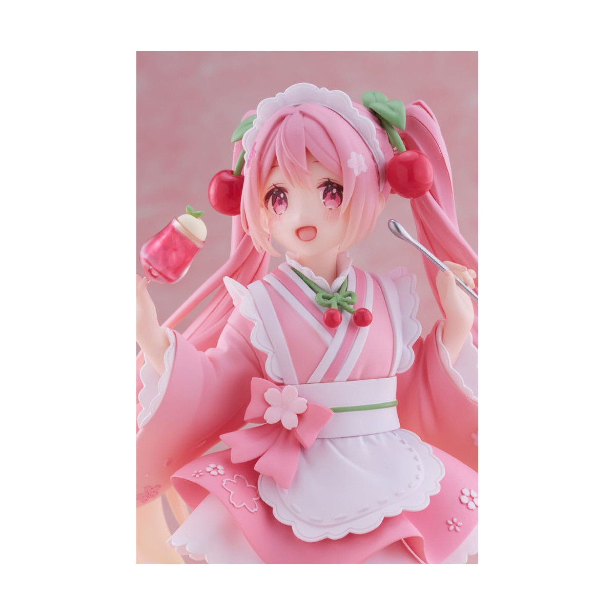 Taito AMP Fig - Hatsune Miku - Newly Written Sakura Miku Japanese Cafe Ver. Reissue