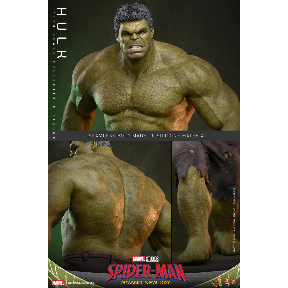 Hot Toys - 1/6 Scale " Hulk " MMS905 - Marvel's Spider-Man: Brand New Day
