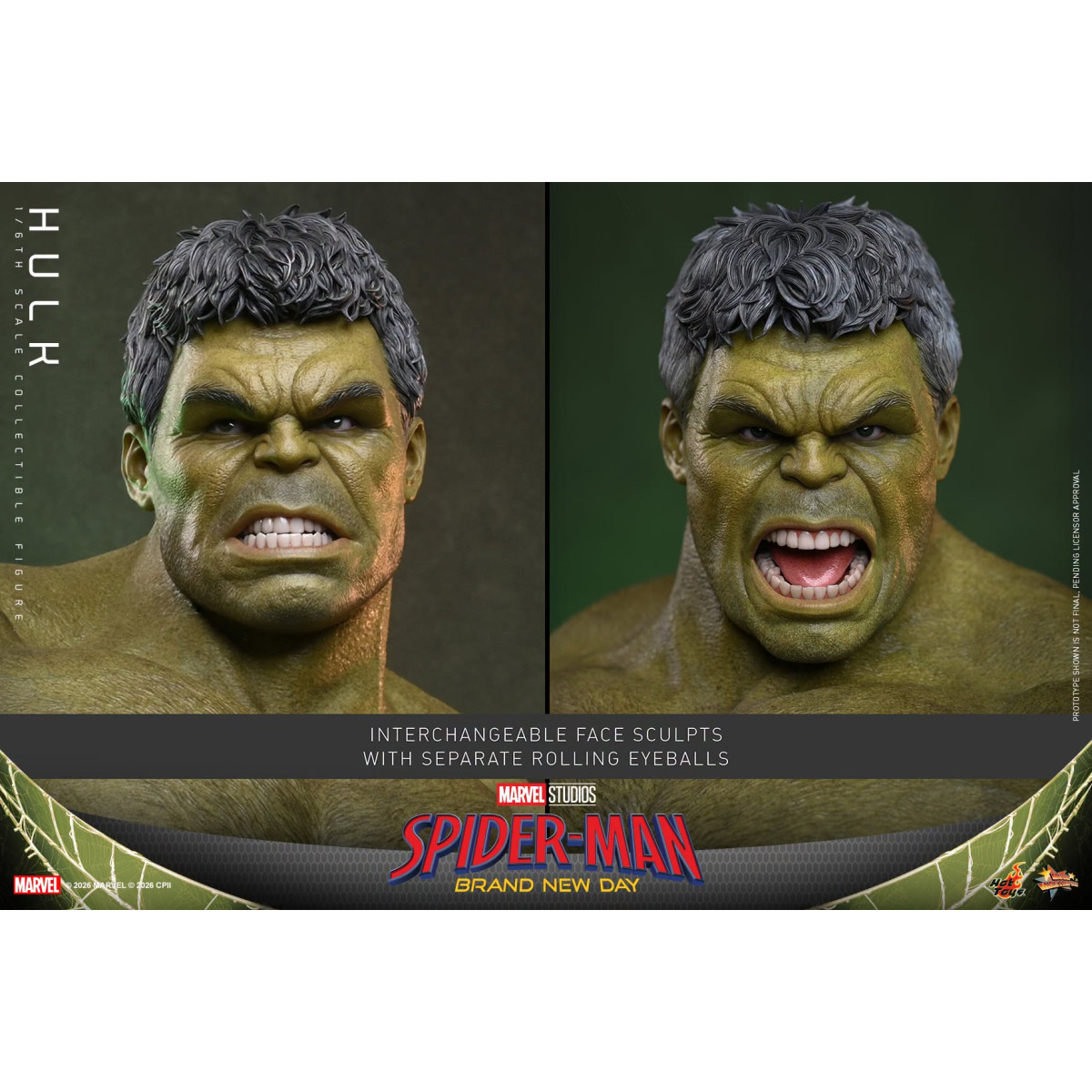 Hot Toys - 1/6 Scale " Hulk " MMS905 - Marvel's Spider-Man: Brand New Day