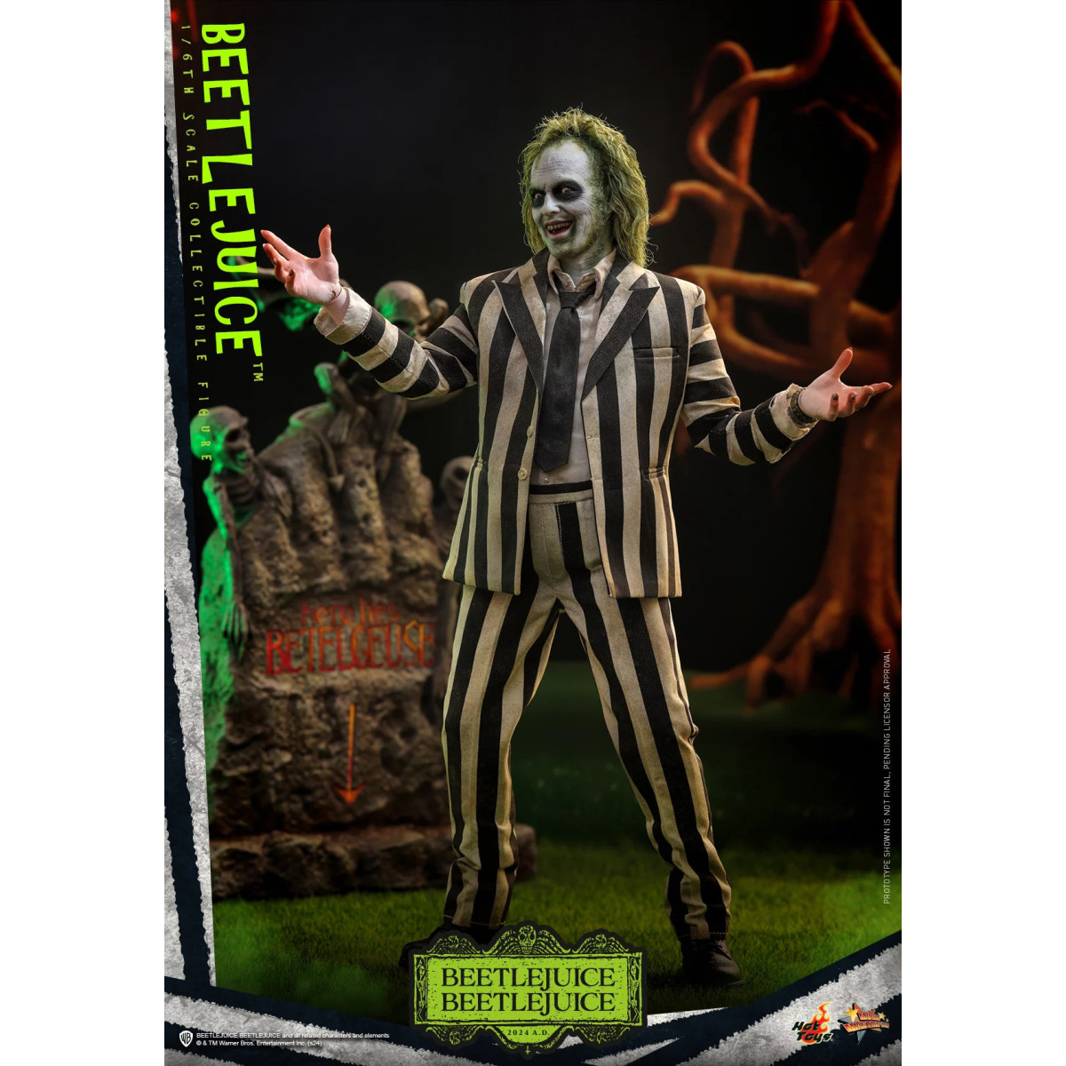 Hot Toys - Beetlejuice MMS 1/6 - Beetlejuice Beetlejuice Figurine