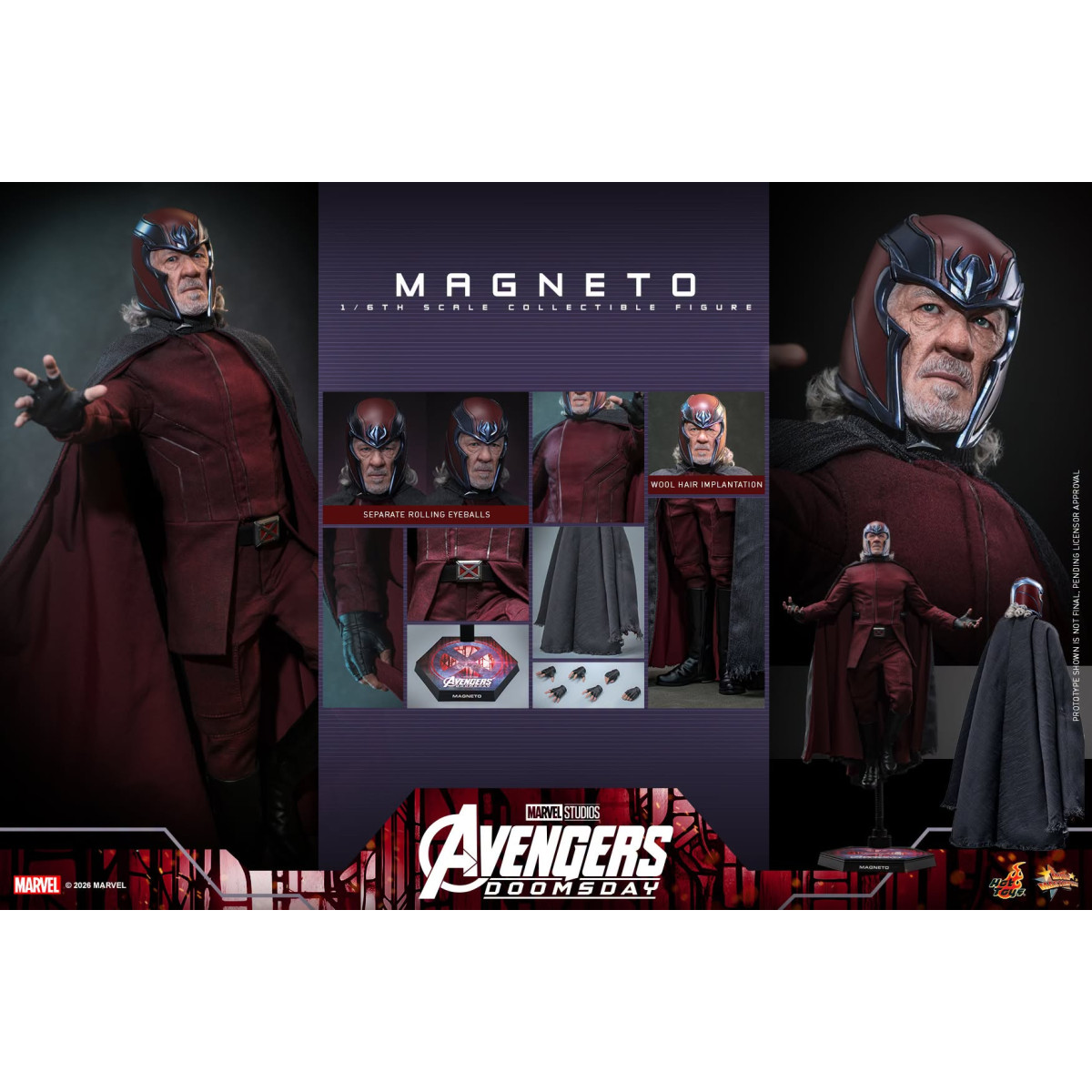 Hot Toys - Magneto MMS, 1/6 Scale - Avengers: Doomsday