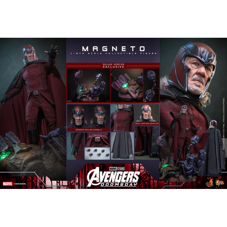 Hot Toys - Magneto Deluxe version MMS , 1/6 scale - Avengers: Doomsday