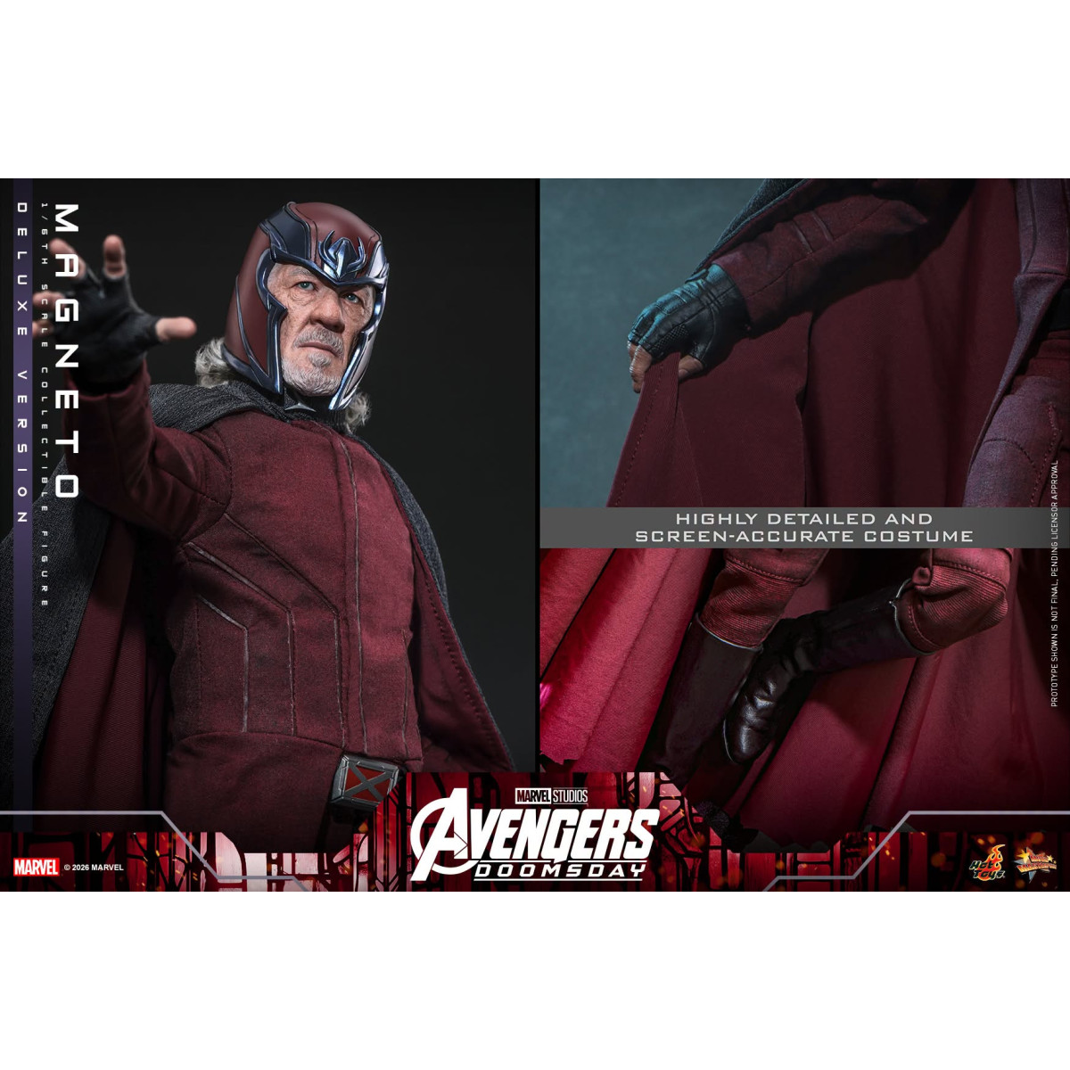 Hot Toys - Magneto Deluxe version MMS , 1/6 scale - Avengers: Doomsday