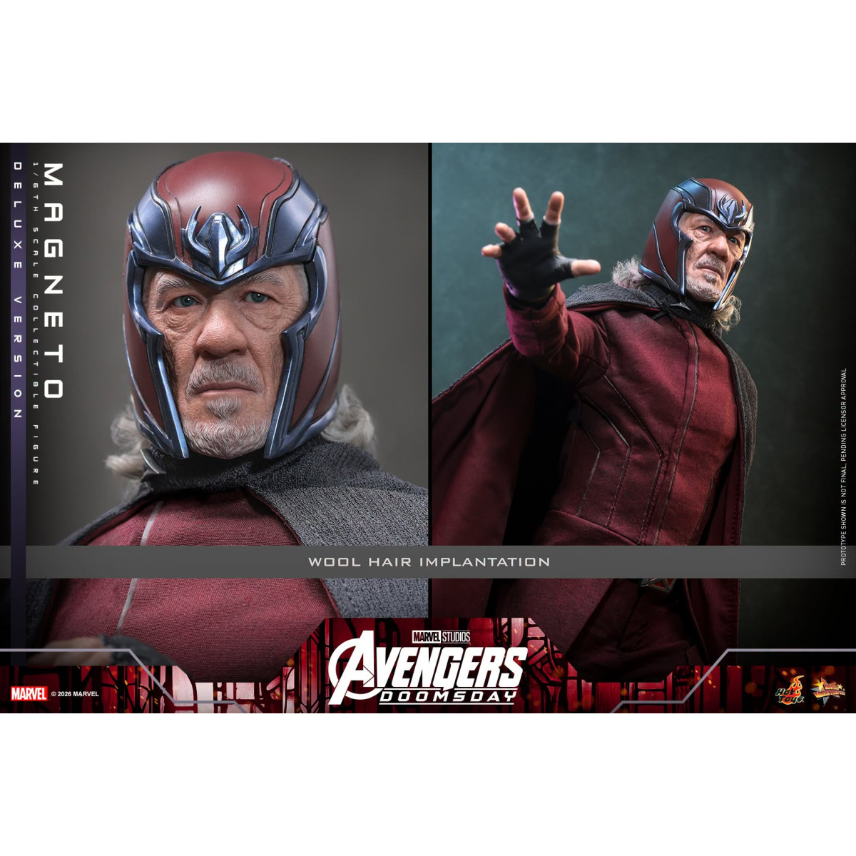 Hot Toys - Magneto Deluxe version MMS , 1/6 scale - Avengers: Doomsday