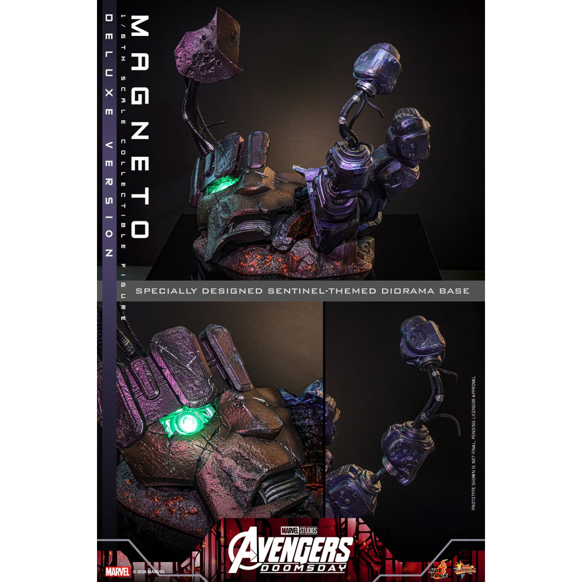 Hot Toys - Magneto Deluxe version MMS , 1/6 scale - Avengers: Doomsday