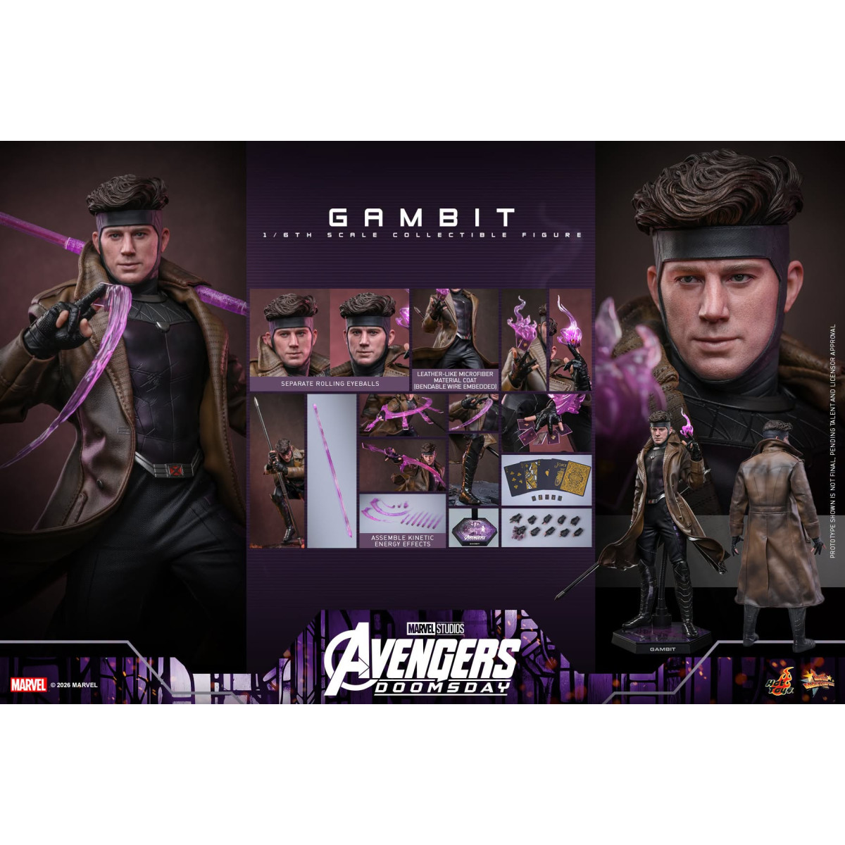 Hot Toys - Gambit MMS, 1/6 Scale - Avengers: Doomsday