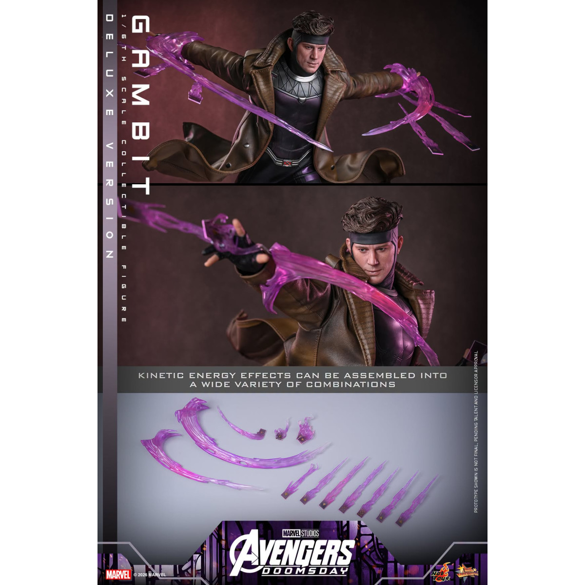 Hot Toys - Gambit Deluxe version MMS , 1/6 scale - Avengers: Doomsday