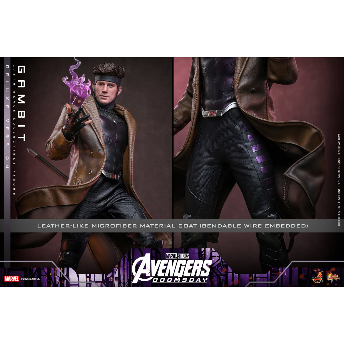 Hot Toys - Gambit Deluxe version MMS , 1/6 scale - Avengers: Doomsday