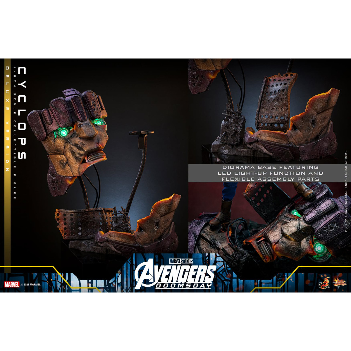 Hot Toys - Cyclops Deluxe Version MMS, 1/6 Scale - Avengers: Doomsday