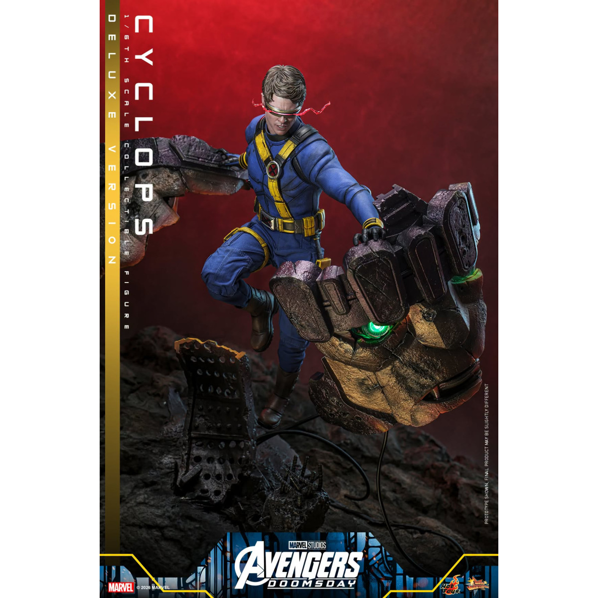 Hot Toys - Cyclops Deluxe Version MMS, 1/6 Scale - Avengers: Doomsday