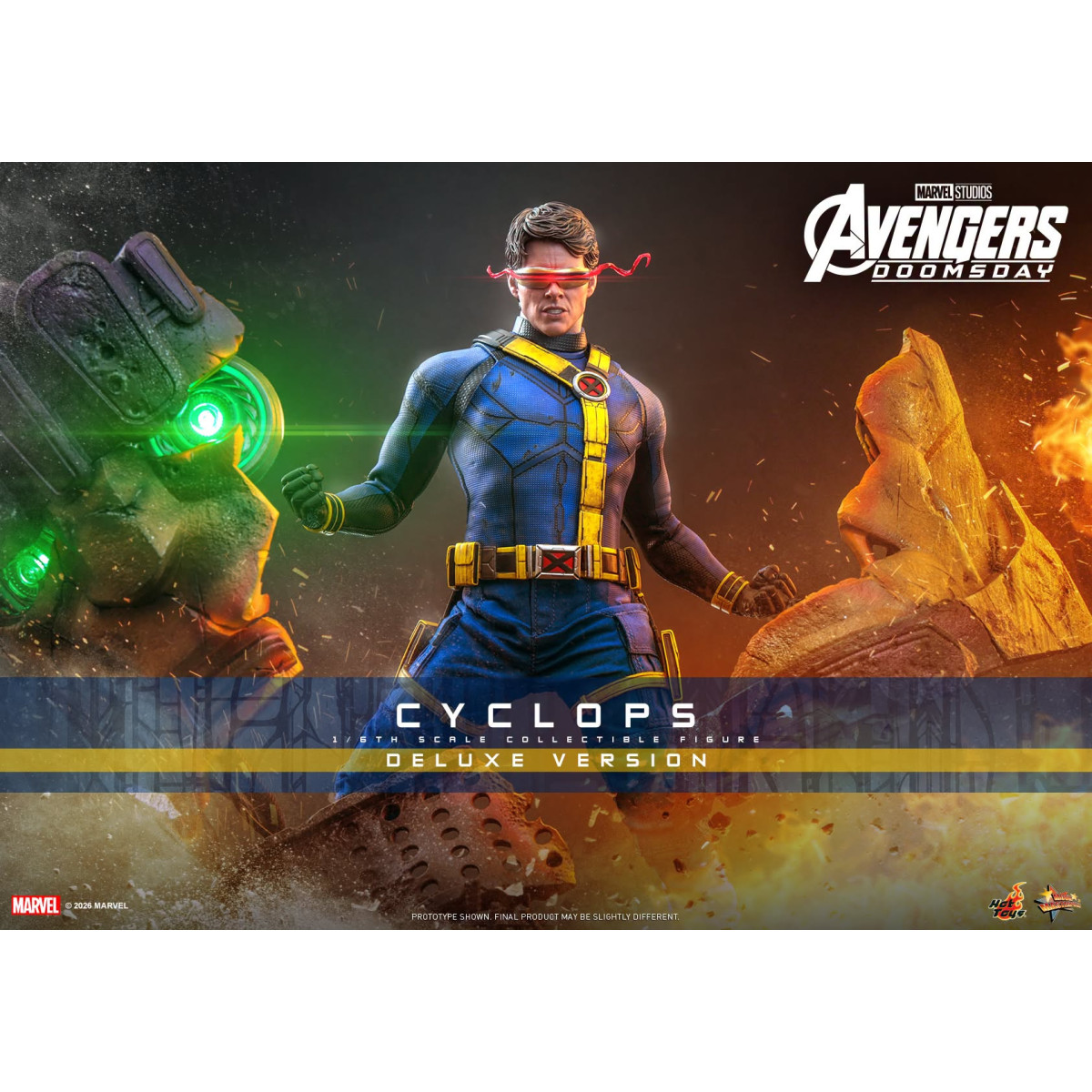 Hot Toys - Cyclops Deluxe Version MMS, 1/6 Scale - Avengers: Doomsday