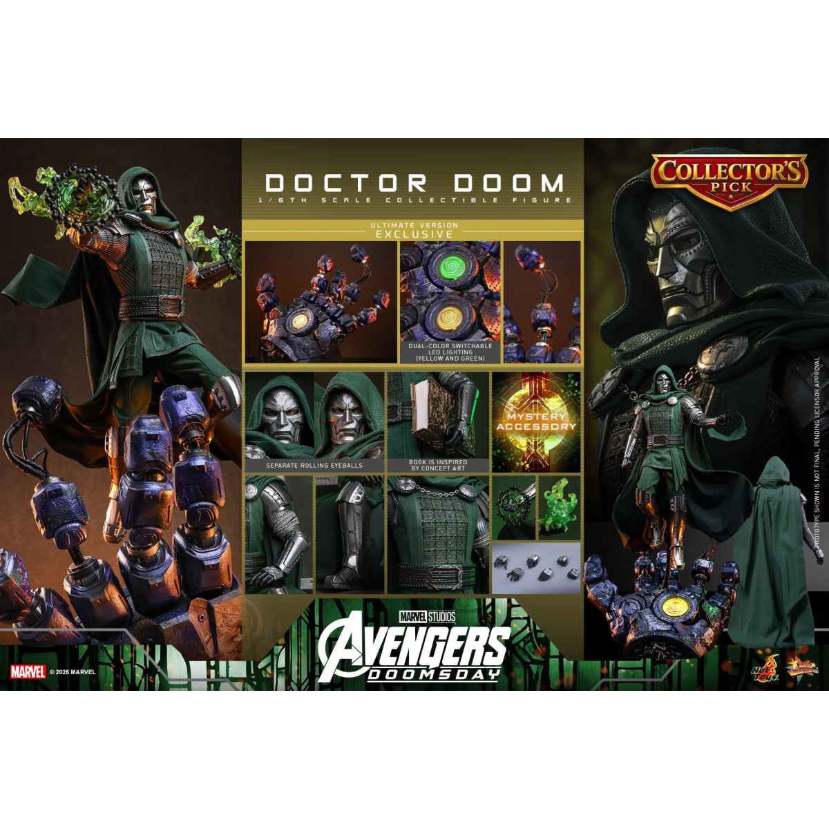 Hot Toys - Doctor Doom Ultimate Version MMS907 1/6 - Avengers: Doomsday
