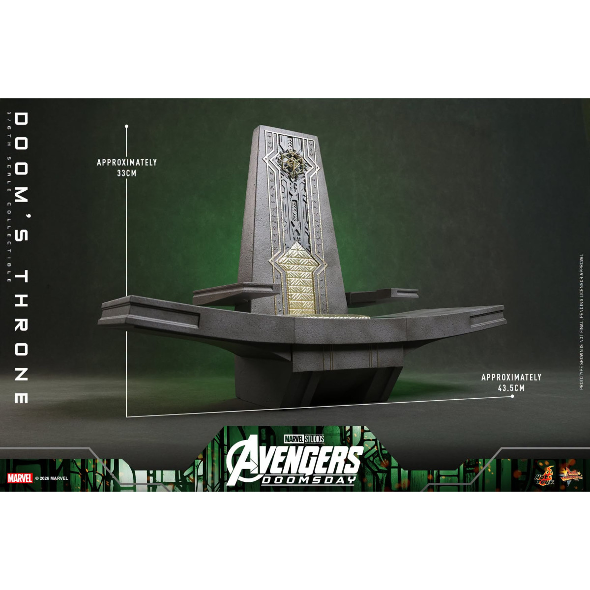 Hot Toys - Doom's Throne MMS, 1/6 Scale - Avengers: Doomsday