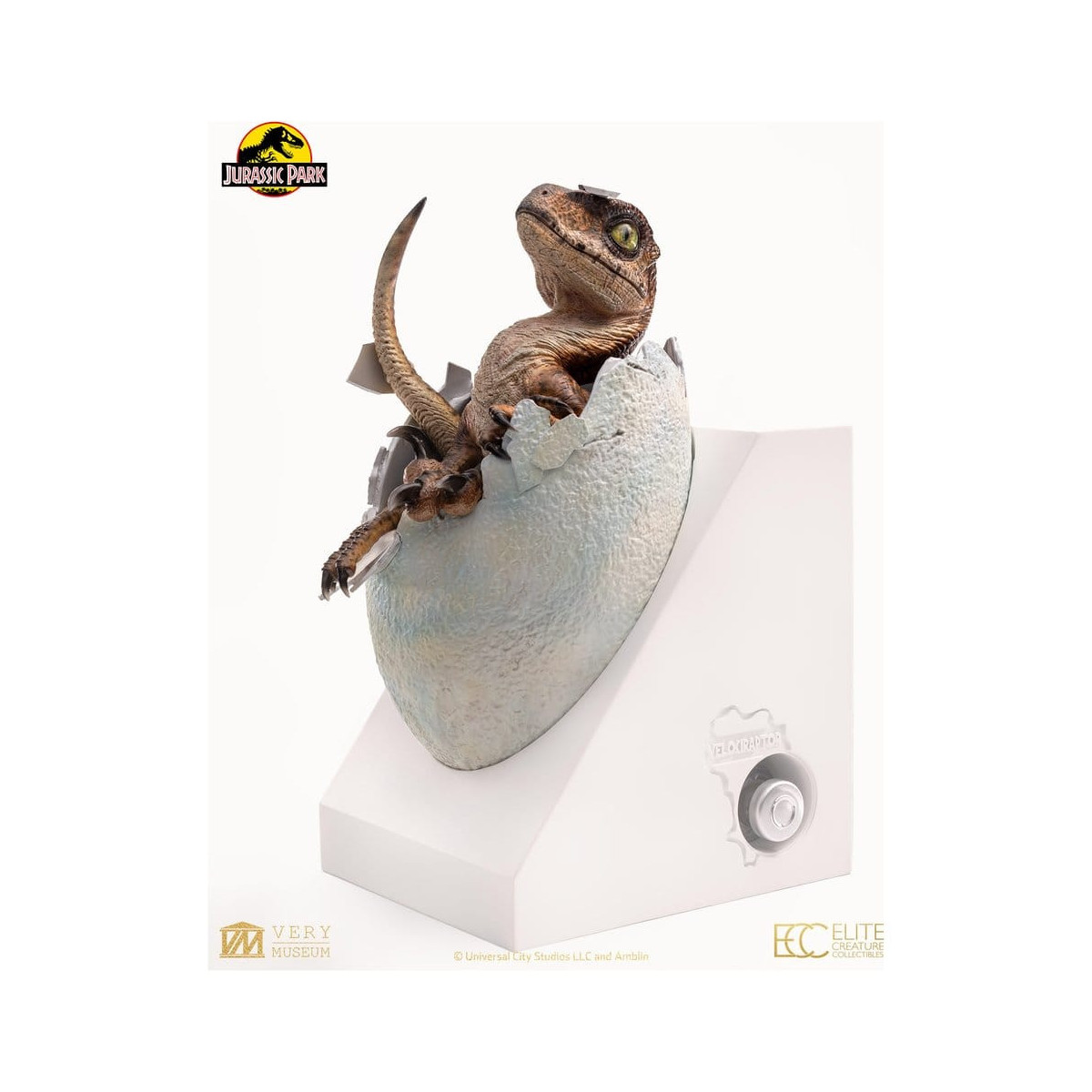 Toynami ECC Elite Creature Collectibles - Velociraptor Hatching Egg 1/1 - Jurassic Park