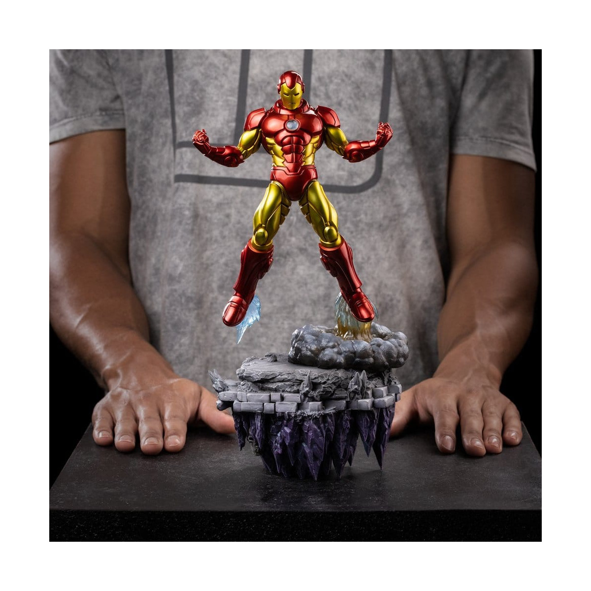 Iron Studios Marvel - Iron Man Deluxe Art Scale 1/10 - Infinity Gauntlet Diorama