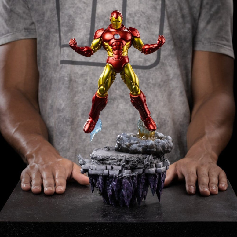 Iron Studios Marvel - Iron Man Deluxe Art Scale 1/10 - Infinity Gauntlet Diorama