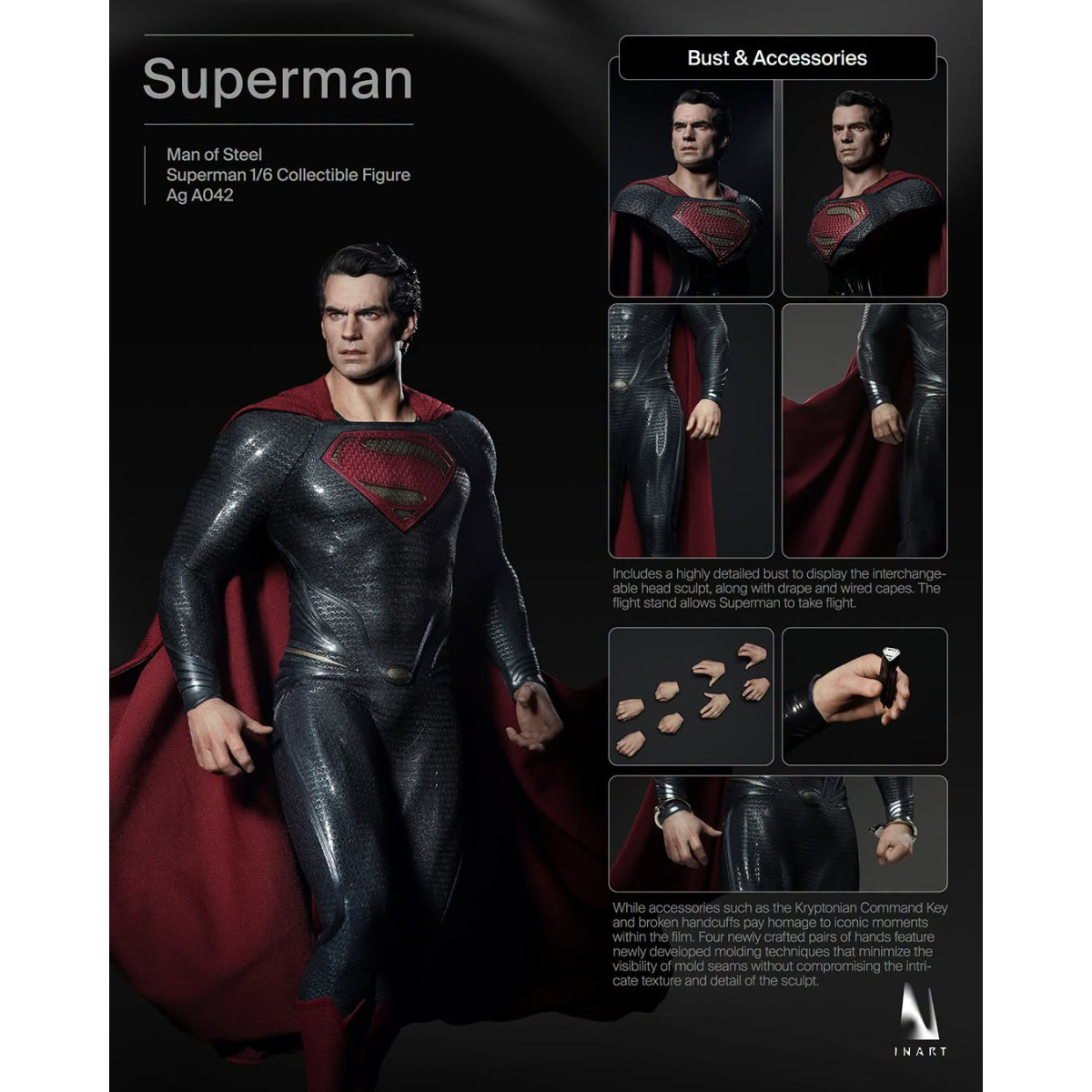 INART - Superman 1/6 Scale Collectible Figure - Man of Steel (2013)