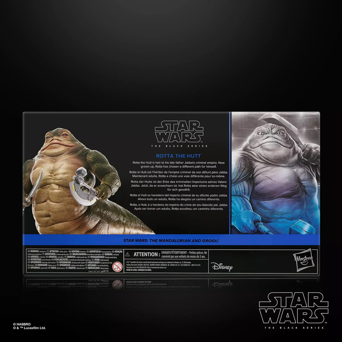 Hasbro Star Wars The Black Series —Rotta the Hutt—The Mandalorian & Grogu