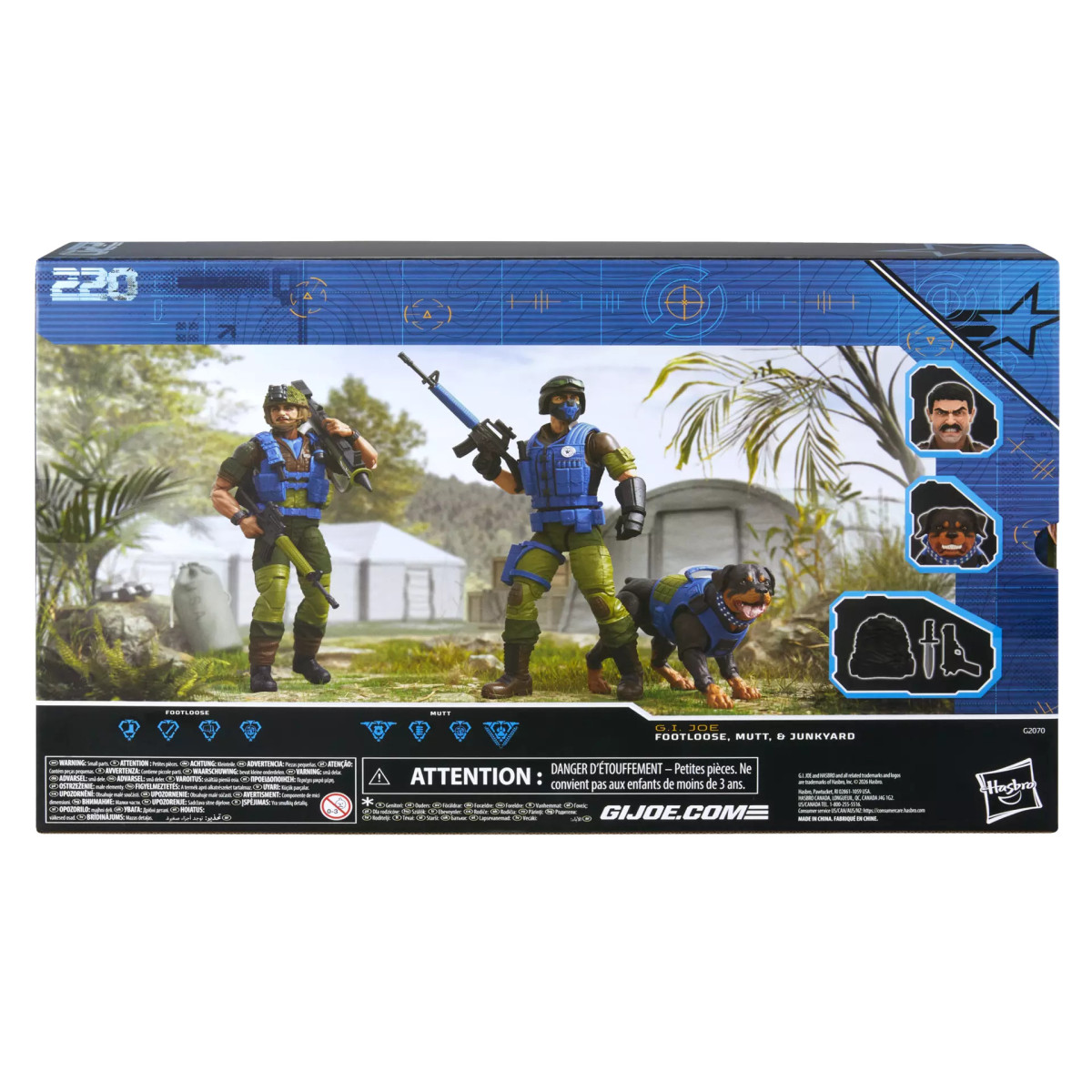 Hasbro G.I.JOE Classified Series - Mad Marauders: Footloose, Mutt, and Junkyard