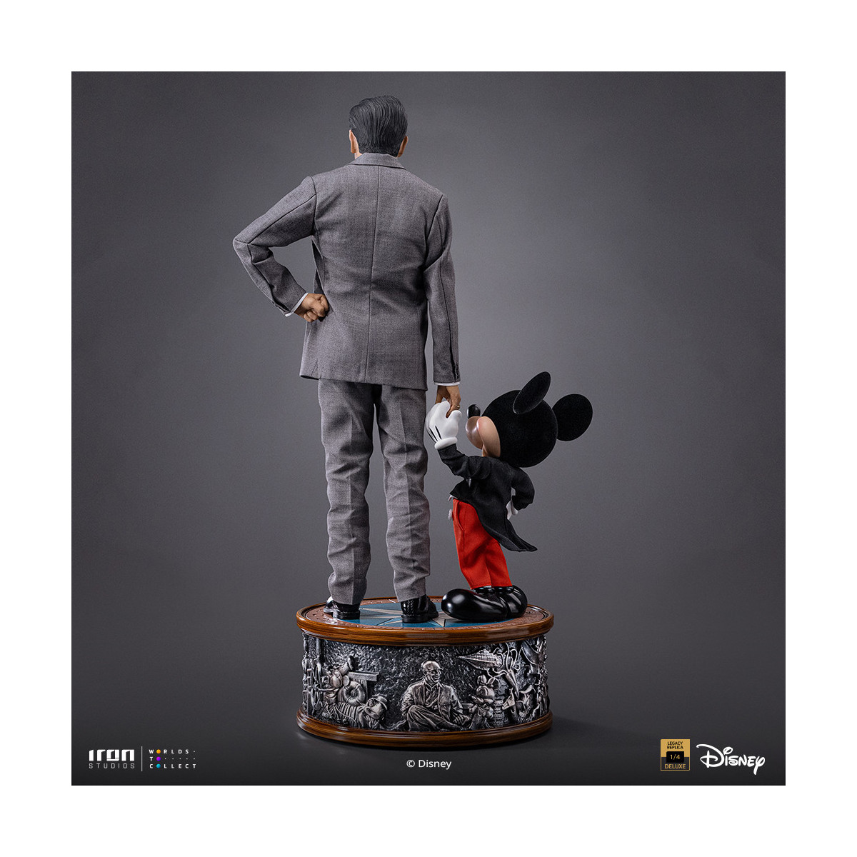 Iron Studios Disney s Classics - Walt Disney & Mickey Mouse Mouse Legacy Replica 1/4