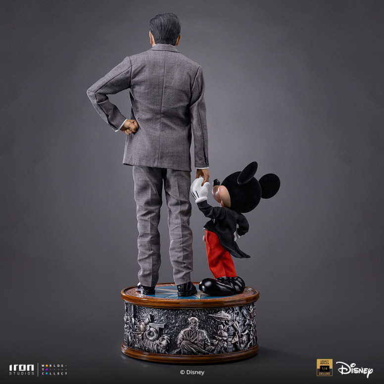 Iron Studios Disney s Classics - Walt Disney & Mickey Mouse Mouse Legacy Replica 1/4