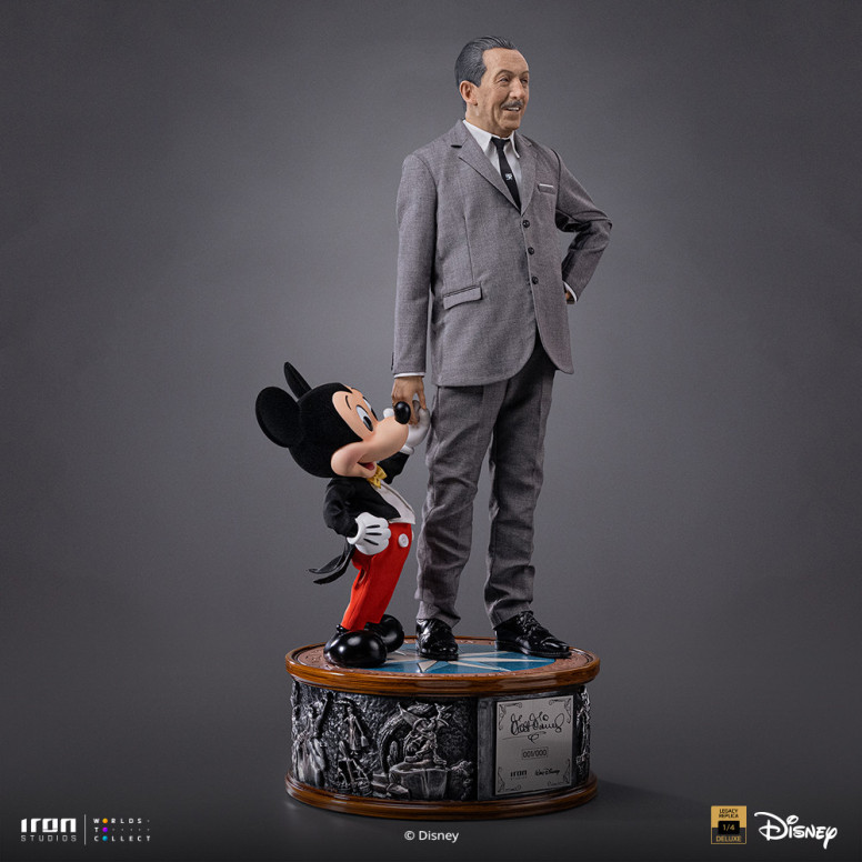 Iron Studios Disney s Classics - Walt Disney & Mickey Mouse Mouse Legacy Replica 1/4