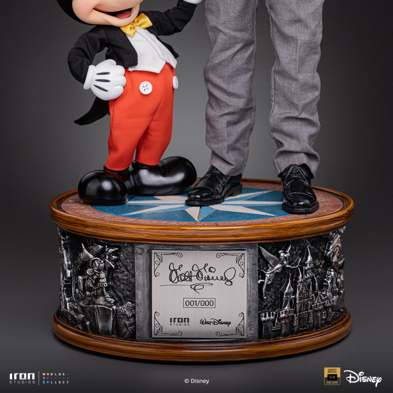 Iron Studios Disney s Classics - Walt Disney & Mickey Mouse Mouse Legacy Replica 1/4