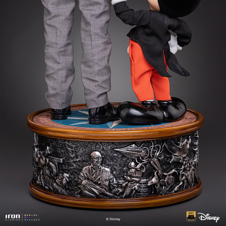 Iron Studios Disney s Classics - Walt Disney & Mickey Mouse Mouse Legacy Replica 1/4