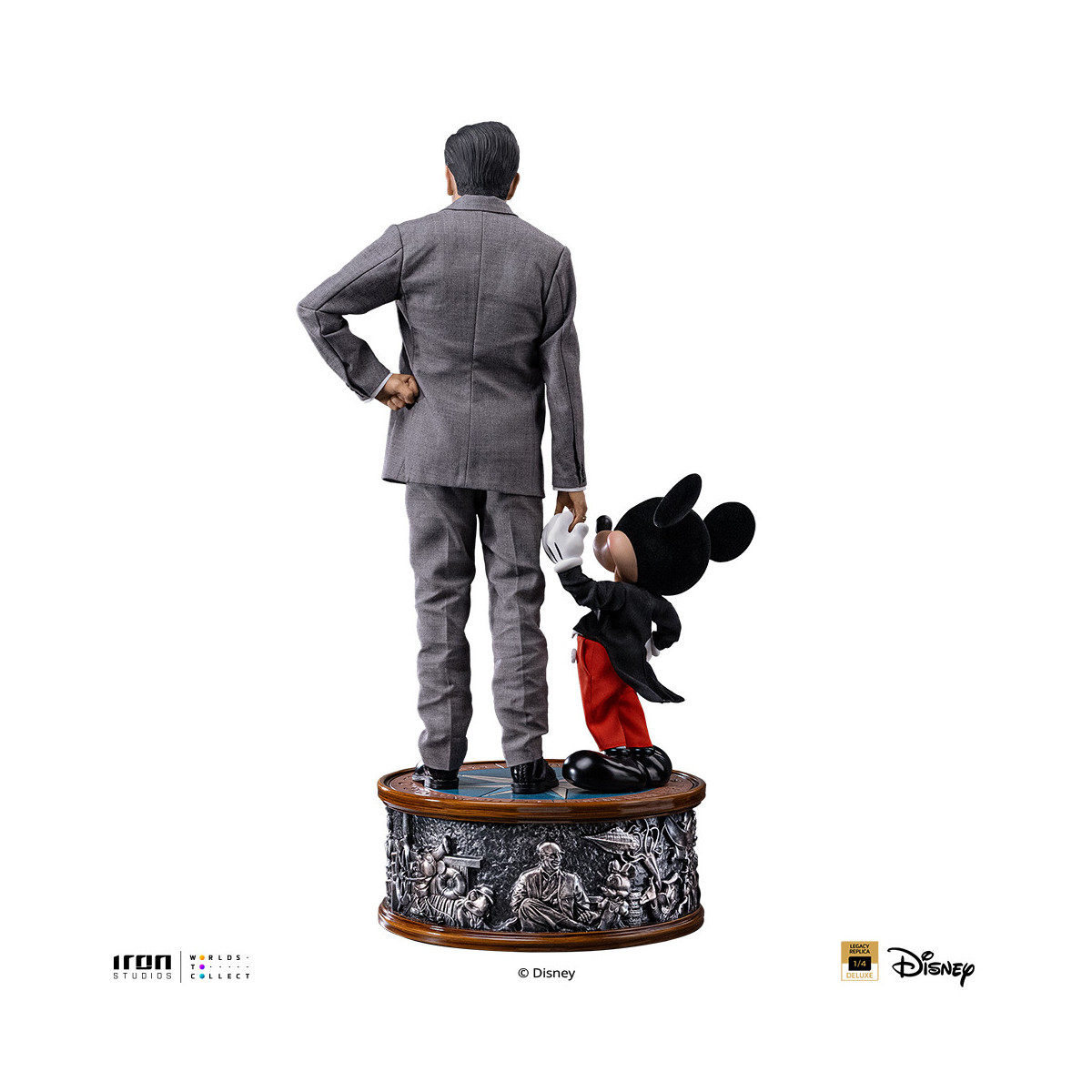 Iron Studios Disney s Classics - Walt Disney & Mickey Mouse Mouse Legacy Replica 1/4