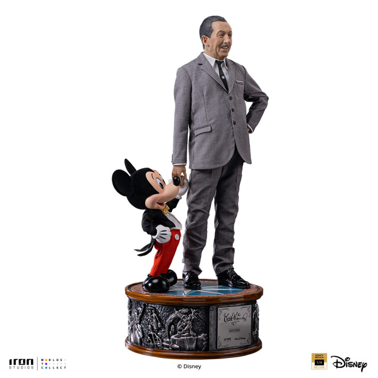 Iron Studios Disney s Classics - Walt Disney & Mickey Mouse Mouse Legacy Replica 1/4