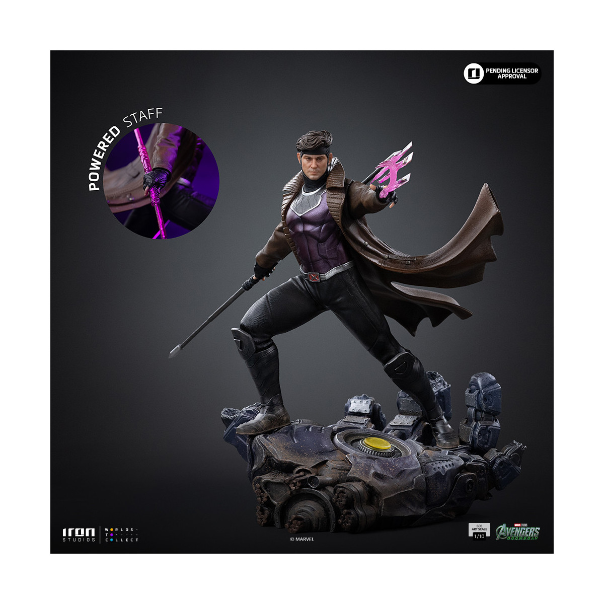 Iron Studios Marvel - Gambit 1/10 Scale Art - Avengers: Doomsday