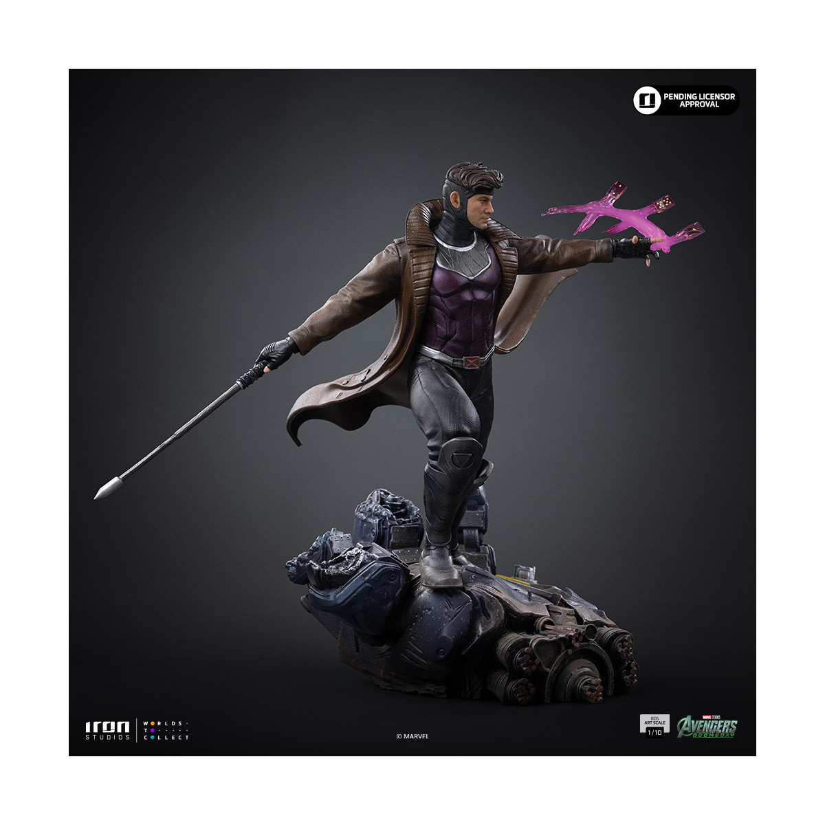 Iron Studios Marvel - Gambit 1/10 Scale Art - Avengers: Doomsday