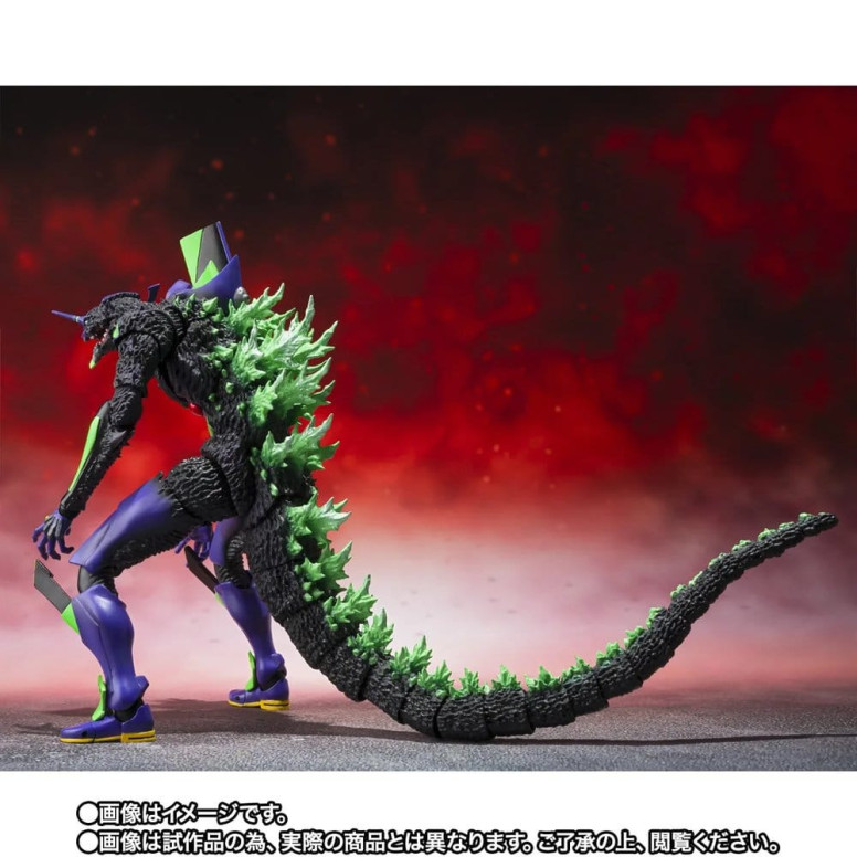 Bandai SH Monsterarts Neon Genesis Evangelion - Test Type-01 "G" Awakening Form - Godzilla