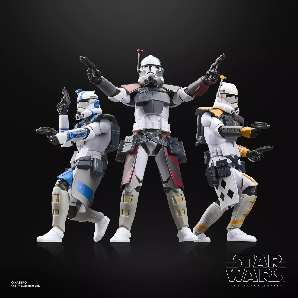 Star Wars The Black Series —ARC Trooper Battle Pack (Colt, Havoc, Blitz)—The Clone Wars
