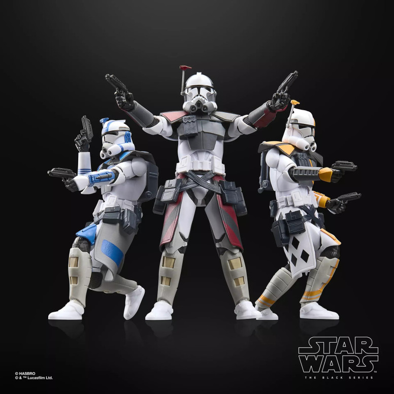 Star Wars The Black Series —ARC Trooper Battle Pack (Colt, Havoc, Blitz)—The Clone Wars