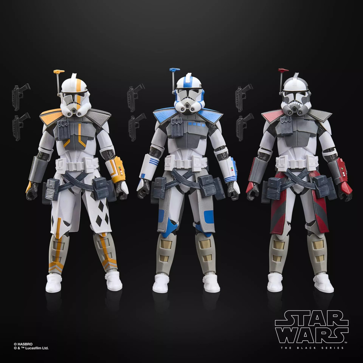 Star Wars The Black Series —ARC Trooper Battle Pack (Colt, Havoc, Blitz)—The Clone Wars
