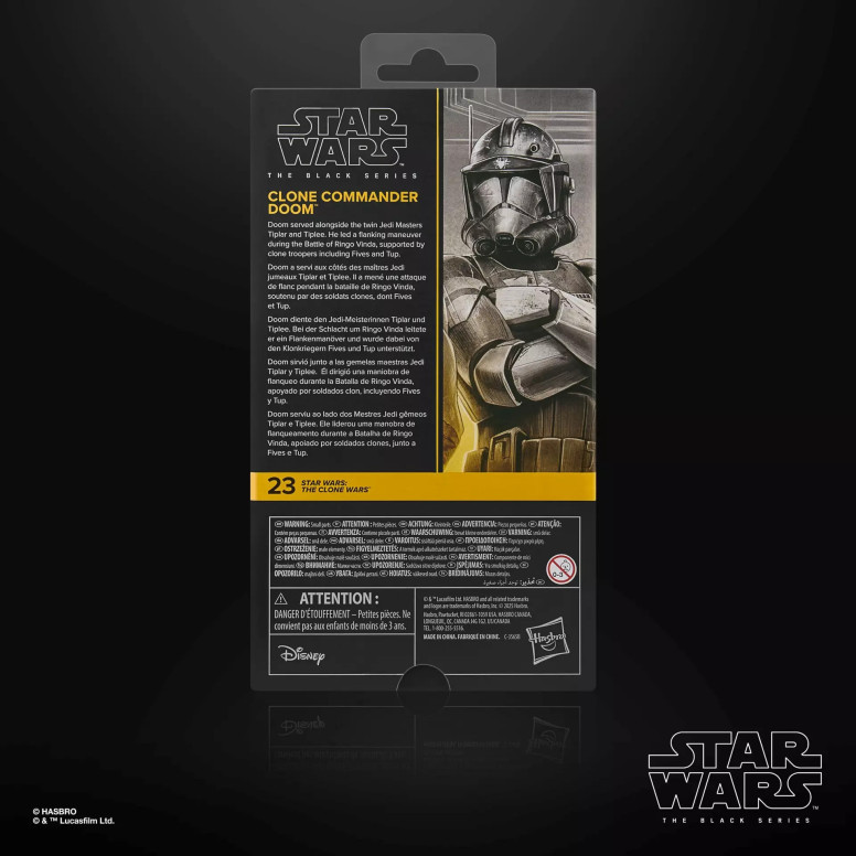 Star Wars The Black Series —Clone Commander Doom —The Clone Wars