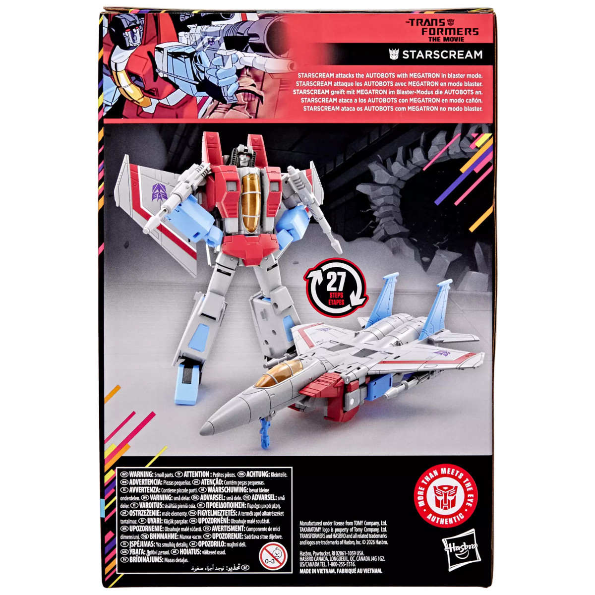 Hasbro - Transformers: The Movie - STARSCREAM Voyager Class - Studio Series MTMTE Collection