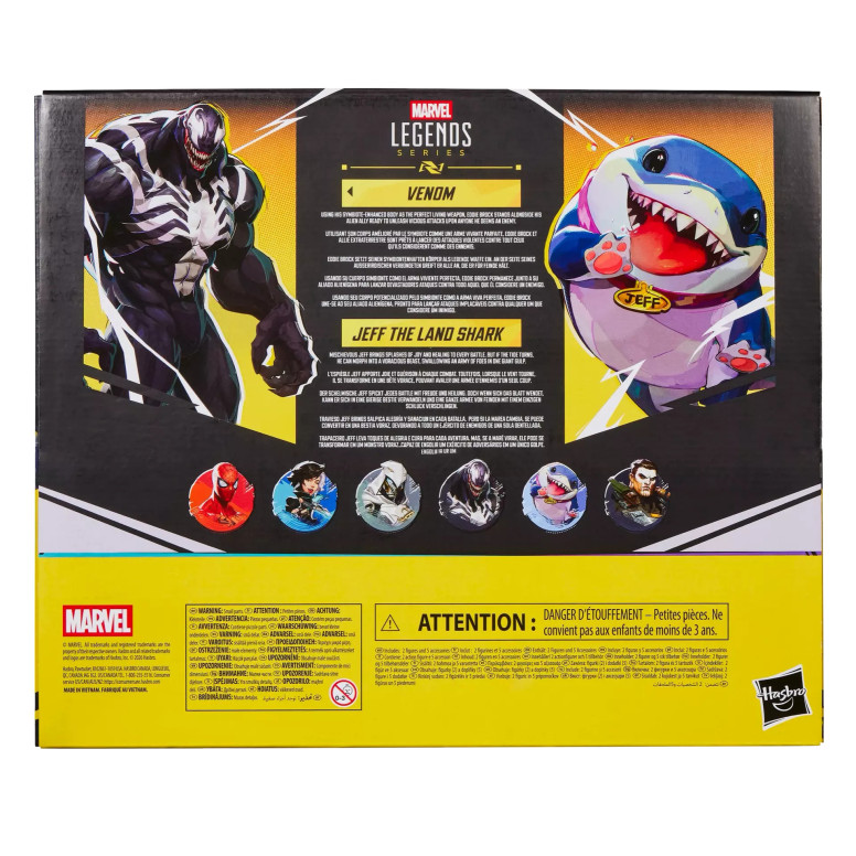 Hasbro Marvel Legends Gamerverse Series - Venom & Jeff the Land Shark - Marvel Rivals