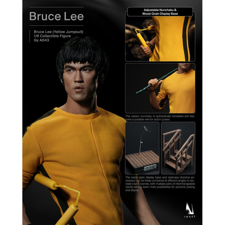 INART - Bruce Lee (Yellow Jumpsuit) 1/6 Scale Collectible Figure - The Game of Death