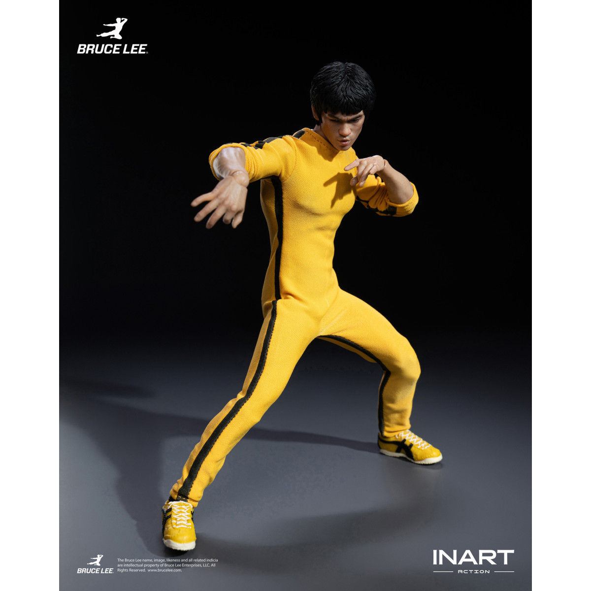 INART - Bruce Lee (Yellow Jumpsuit) 1/12 Scale Action Figure - The Game of Death