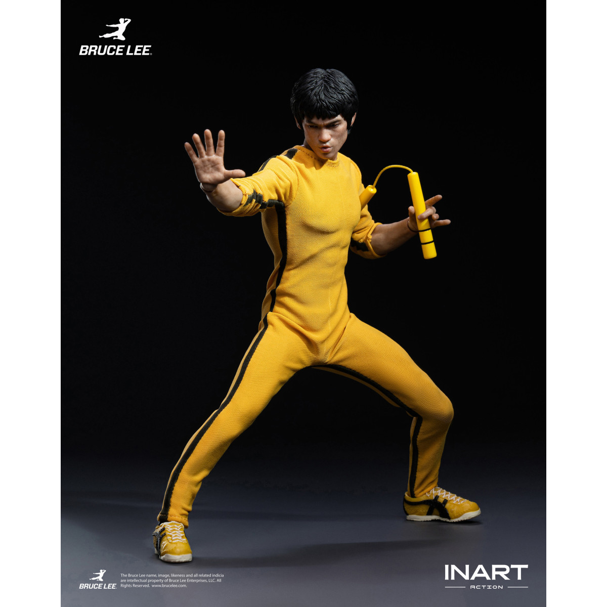 INART - Bruce Lee (Yellow Jumpsuit) 1/12 Scale Action Figure - The Game of Death