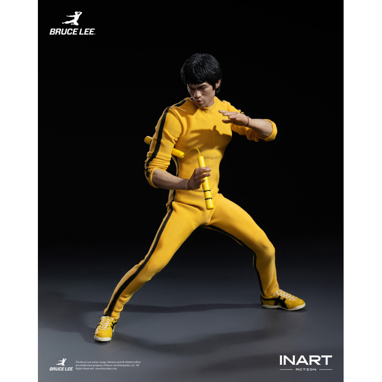 INART - Bruce Lee (Yellow Jumpsuit) 1/12 Scale Action Figure - The Game of Death