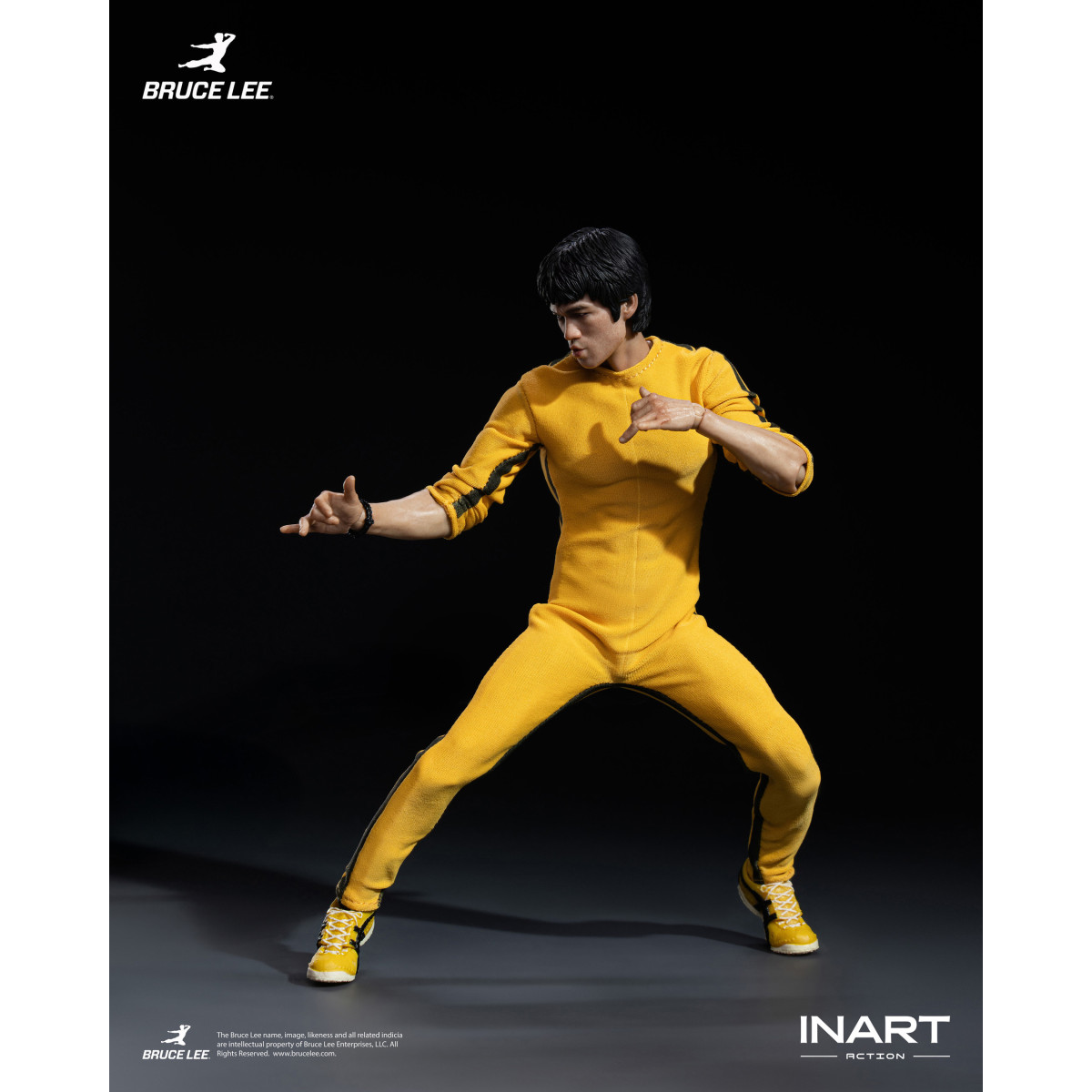 INART - Bruce Lee (Yellow Jumpsuit) 1/12 Scale Action Figure - The Game of Death